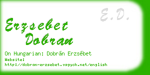 erzsebet dobran business card